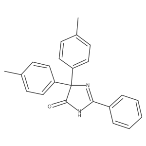 3,5-Dihydro-5,5-bis(4-methylphenyl)-2-phenyl-4H-imidazol-4-one Structure