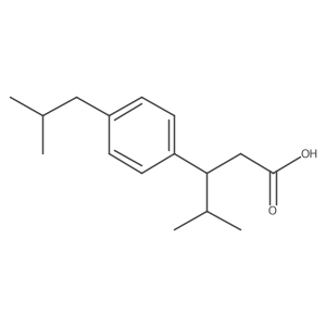 I(2)-(1-Methylethyl)-4-(2-methylpropyl)benzenepropanoic acid Structure