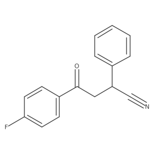 4-Fluoro-I(3)-oxo-I+/--phenylbenzenebutanenitrile Structure