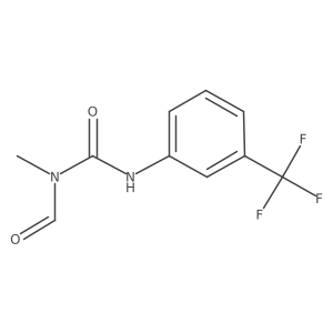3-Formyl-3-methyl-1-[3-(trifluoromethyl)phenyl]urea结构式