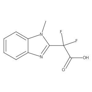 2,2-difluoro-2-(1-methyl-1H-1,3-benzodiazol-2-yl)acetic acid结构式