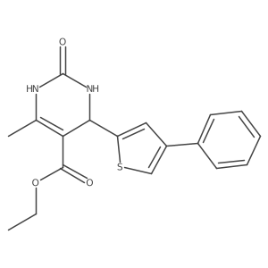 Ethyl 6-methyl-2-oxo-4-(4-phenyl-2-thienyl)-1,2,3,4-tetrahydro-5-pyrimidinecarboxylate Structure