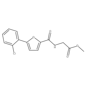 Methyl 2-(5-(2-chlorophenyl)furan-2-carboxamido)acetate Structure