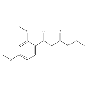 Ethyl 3-(2,4-dimethoxyphenyl)-3-hydroxypropanoate结构式