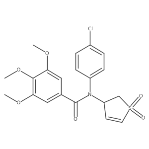 N-(4-chlorophenyl)-N-(1,1-dioxido-2,3-dihydrothiophen-3-yl)-3,4,5-trimethoxybenzamide Structure