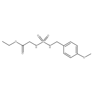 ethyl 2-((N-(p-methoxybenzyl)sulfamoyl)amino)acetate结构式