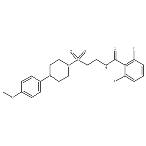 2,6-difluoro-N-(2-{[4-(4-methoxyphenyl)piperazin-1-yl]sulfonyl}ethyl)benzamide结构式