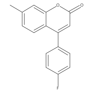 4-(4-fluorophenyl)-7-methyl-2H-chromen-2-one结构式