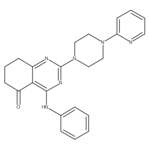 4-(phenylamino)-2-[4-(pyridin-2-yl)piperazin-1-yl]-7,8-dihydroquinazolin-5(6H)-one Structure