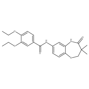 N-(3,3-dimethyl-4-oxo-2,3,4,5-tetrahydrobenzo[b][1,4]oxazepin-7-yl)-3,4-diethoxybenzamide Structure