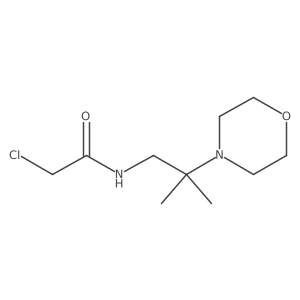 2-Chloro-N-(2-methyl-2-morpholino-propyl)acetamide结构式