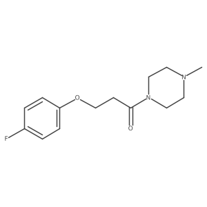 3-(4-Fluorophenoxy)-1-(4-methylpiperazinyl)propan-1-one Structure