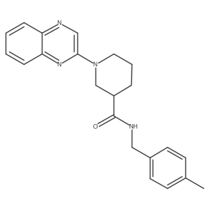 N-[(4-methylphenyl)methyl]-1-(quinoxalin-2-yl)piperidine-3-carboxamide结构式