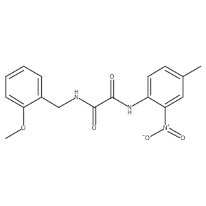 N1-(2-methoxybenzyl)-N2-(4-methyl-2-nitrophenyl)oxalamide结构式