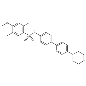 4-methoxy-2,5-dimethyl-N-(4-(6-morpholinopyridazin-3-yl)phenyl)benzenesulfonamide Structure