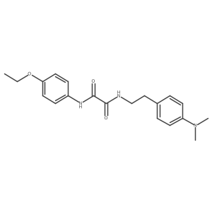 N1-(4-(dimethylamino)phenethyl)-N2-(4-ethoxyphenyl)oxalamide结构式