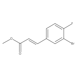 (2e)-3-(3-Bromo-4-fluorophenyl)-2-propenoic acid, methyl ester Structure