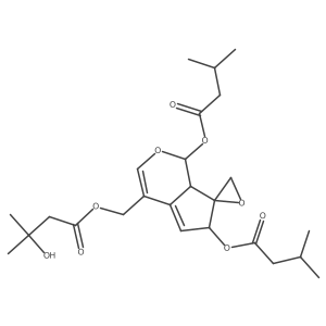 11-Deacetylvaltrate 11-(3-hydroxy-3-methylbutanoate)结构式
