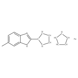 2-Ferrocenyl-6-methylbenzimidazole结构式
