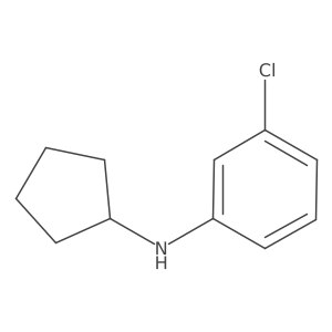 3-chloro-N-cyclopentylaniline Structure