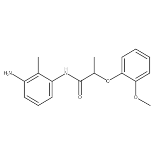 N-(3-Amino-2-methylphenyl)-2-(2-methoxyphenoxy)-propanamide结构式