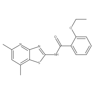 N-(5,7-dimethylthiazolo[4,5-b]pyridin-2-yl)-2-ethoxybenzamide结构式
