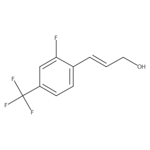 3-[2-Fluoro-4-(trifluoromethyl)phenyl]prop-2-en-1-ol结构式