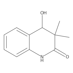 4-Hydroxy-3,3-dimethyl-3,4-dihydro-1H-quinolin-2-one结构式