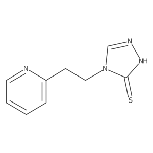 4-[2-(pyridin-2-yl)ethyl]-4H-1,2,4-triazole-3-thiol结构式