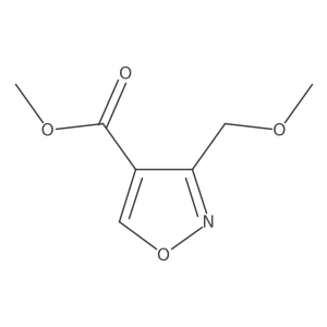 Methyl 3-(methoxymethyl)-1,2-oxazole-4-carboxylate结构式