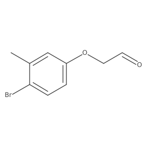 2-(4-Bromo-3-methylphenoxy)acetaldehyde结构式