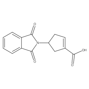 4-(1,3-Dihydro-1,3-dioxo-2H-isoindol-2-yl)-1-cyclopentene-1-carboxylic acid Structure