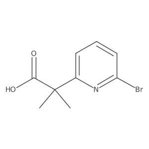 2-(6-Bromopyridin-2-yl)-2-methylpropanoic acid Structure