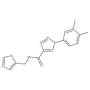 1-(3,4-dimethylphenyl)-N-(furan-2-ylmethyl)-1H-1,2,3-triazole-4-carboxamide Structure
