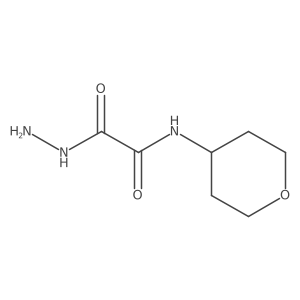 2-Hydrazinyl-2-oxo-N-(tetrahydro-2H-pyran-4-yl)acetamide结构式