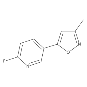 2-Fluoro-5-(3-methylisoxazol-5-yl)pyridine Structure
