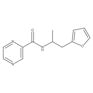 N-[1-(furan-2-yl)propan-2-yl]pyrazine-2-carboxamide结构式