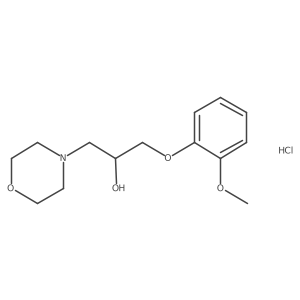 1-(2-Methoxyphenoxy)-3-morpholinopropan-2-ol hydrochloride Structure