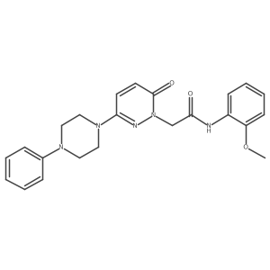N-(2-methoxyphenyl)-2-[6-oxo-3-(4-phenylpiperazin-1-yl)pyridazin-1(6H)-yl]acetamide Structure