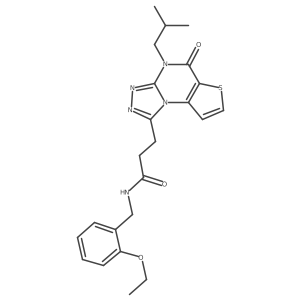 N-(2-ethoxybenzyl)-3-(4-isobutyl-5-oxo-4,5-dihydrothieno[2,3-e][1,2,4]triazolo[4,3-a]pyrimidin-1-yl)propanamide结构式