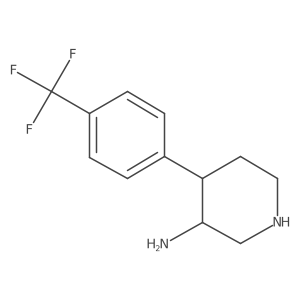 [4-(4-Trifluoromethylpheny l)piperidin-3-yl]amine结构式