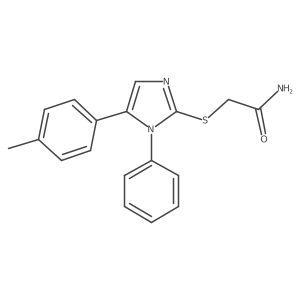 2-((1-phenyl-5-(p-tolyl)-1H-imidazol-2-yl)thio)acetamide Structure