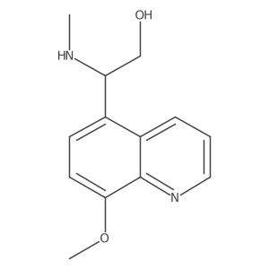 (I(2)S)-8-Methoxy-I(2)-(methylamino)-5-quinolineethanol结构式