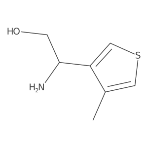 (2S)-2-amino-2-(4-methylthiophen-3-yl)ethan-1-ol结构式