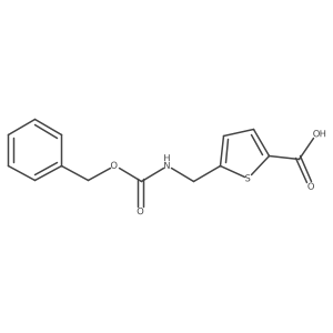 5-({[(Benzyloxy)carbonyl]amino}methyl)thiophene-2-carboxylic acid结构式