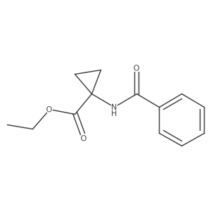 Ethyl 1-(benzoylamino)cyclopropanecarboxylate Structure