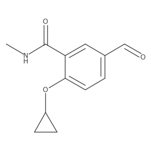 2-Cyclopropoxy-5-formyl-N-methylbenzamide Structure