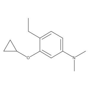 3-Cyclopropoxy-4-ethyl-N,N-dimethylaniline结构式