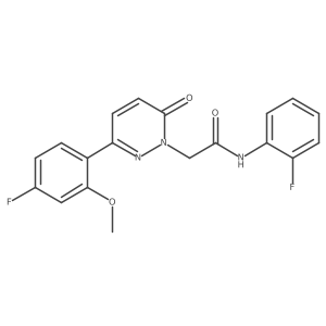 2-[3-(4-fluoro-2-methoxyphenyl)-6-oxopyridazin-1(6H)-yl]-N-(2-fluorophenyl)acetamide结构式