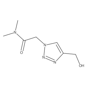 2-(4-(Hydroxymethyl)-1H-1,2,3-triazol-1-yl)-N,N-dimethylacetamide Structure